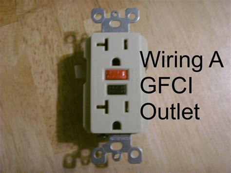 how to put a gfci outlet in a metal box|wiring a ground fault outlet.